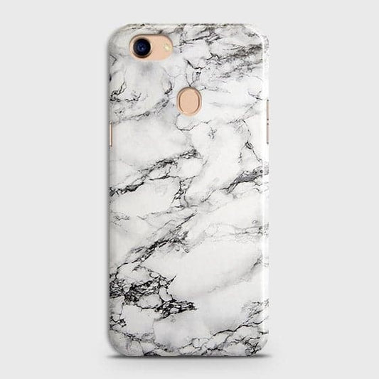 Oppo F5 / F5 Youth Cover - Matte Finish - Trendy Mysterious White Marble Printed Hard Case with Life Time Colors Guarantee