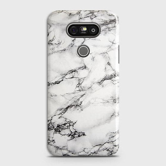 LG G5 Cover - Matte Finish - Trendy Mysterious White Marble Printed Hard Case with Life Time Colors Guarantee