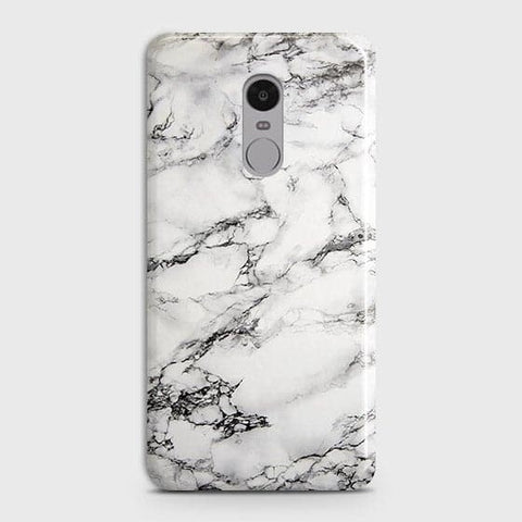 Xiaomi Redmi 4X Cover - Matte Finish - Trendy Mysterious White Marble Printed Hard Case with Life Time Colors Guarantee
