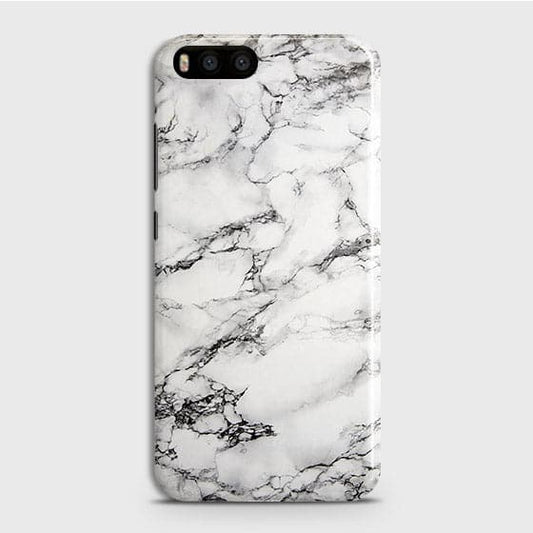 Xiaomi Mi 6 Cover - Matte Finish - Trendy Mysterious White Marble Printed Hard Case with Life Time Colors Guarantee