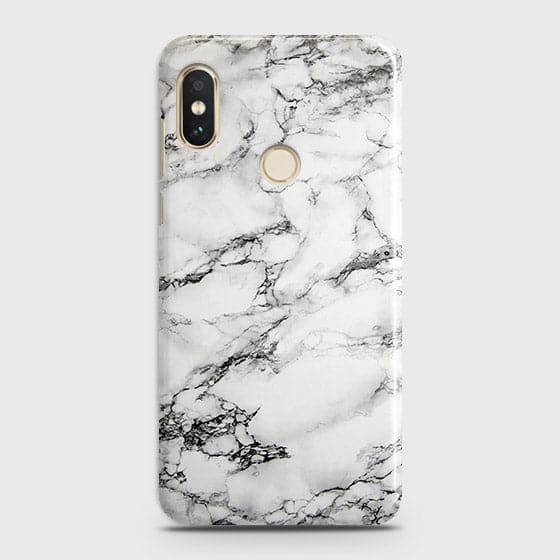 Xiaomi Redmi Y2 Cover - Matte Finish - Trendy Mysterious White Marble Printed Hard Case with Life Time Colors Guarantee