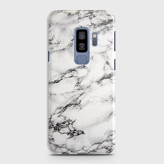 Samsung Galaxy S9 Plus Cover - Matte Finish - Trendy Mysterious White Marble Printed Hard Case with Life Time Colors Guarantee