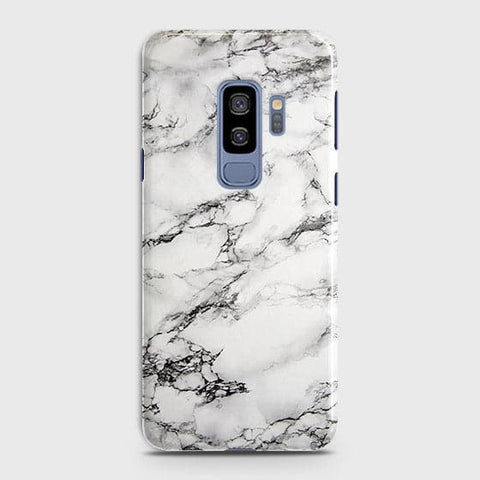 Samsung Galaxy S9 Plus Cover - Matte Finish - Trendy Mysterious White Marble Printed Hard Case with Life Time Colors Guarantee