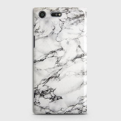 Sony Xperia XZ Premium Cover - Matte Finish - Trendy Mysterious White Marble Printed Hard Case with Life Time Colors Guarantee