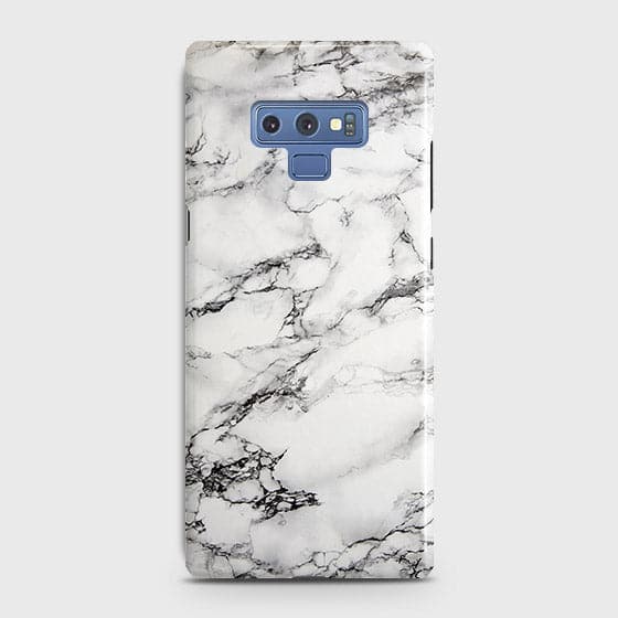 Samsung Galaxy Note 9 Cover - Matte Finish - Trendy Mysterious White Marble Printed Hard Case with Life Time Colors Guarantee