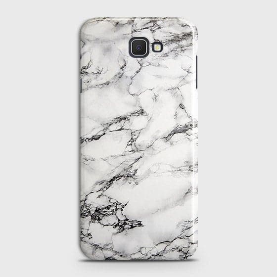 Samsung Galaxy J7 Prime Cover - Matte Finish - Trendy Mysterious White Marble Printed Hard Case with Life Time Colors Guarantee