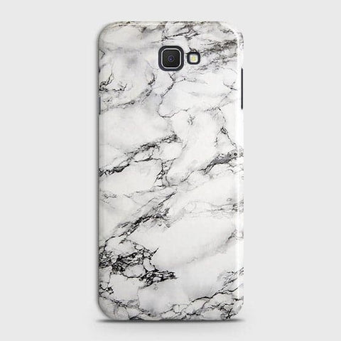 Samsung Galaxy J7 Prime Cover - Matte Finish - Trendy Mysterious White Marble Printed Hard Case with Life Time Colors Guarantee