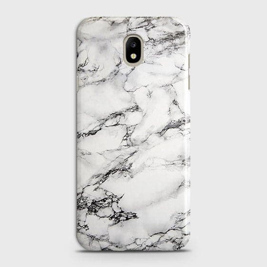 Samsung Galaxy J3 Pro Cover - Matte Finish - Trendy Mysterious White Marble Printed Hard Case with Life Time Colors Guarantee