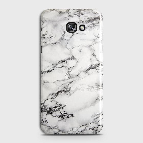Samsung Galaxy J4 Plus Cover - Matte Finish - Trendy Mysterious White Marble Printed Hard Case with Life Time Colors Guarantee