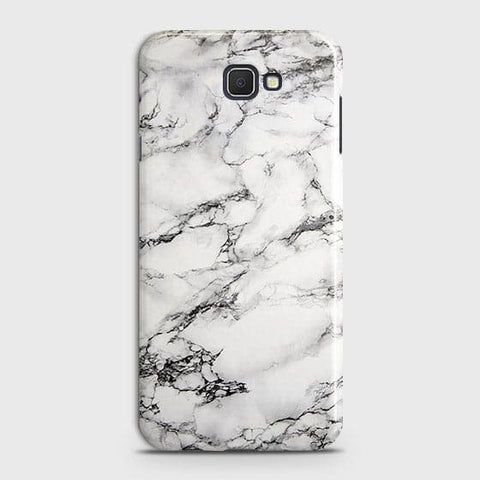 Samsung Galaxy J7 Prime 2 Cover - Matte Finish - Trendy Mysterious White Marble Printed Hard Case with Life Time Colors Guarantee