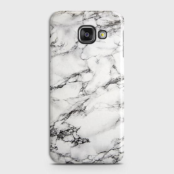 Samsung Galaxy J7 Max Cover - Matte Finish - Trendy Mysterious White Marble Printed Hard Case with Life Time Colors Guarantee