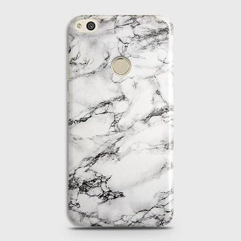 Huawei Honor 8 Lite Cover - Matte Finish - Trendy Mysterious White Marble Printed Hard Case with Life Time Colors Guarantee