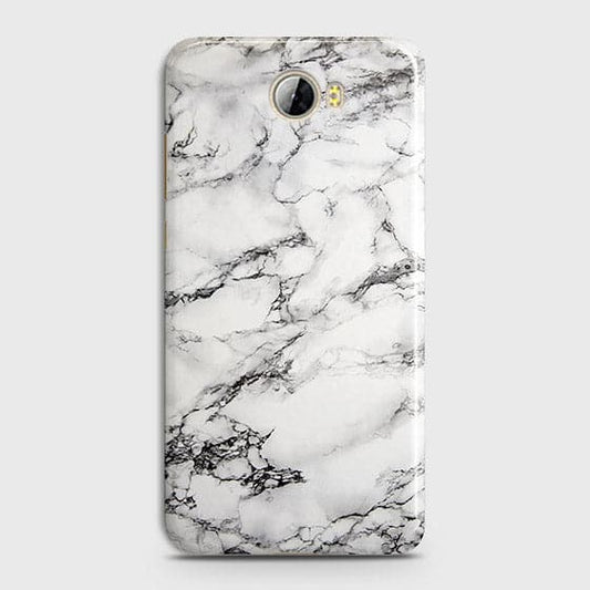 Huawei Y5 II Cover - Matte Finish - Trendy Mysterious White Marble Printed Hard Case with Life Time Colors Guarantee