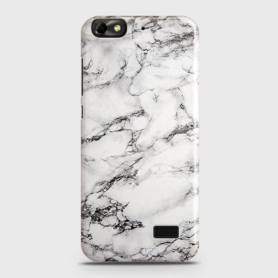 Huawei Honor 4C Cover - Matte Finish - Trendy Mysterious White Marble Printed Hard Case with Life Time Colors Guarantee