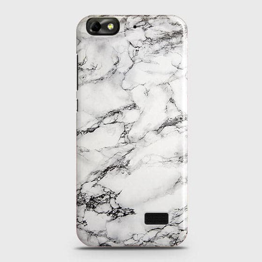 Huawei Honor 4C Cover - Matte Finish - Trendy Mysterious White Marble Printed Hard Case with Life Time Colors Guarantee