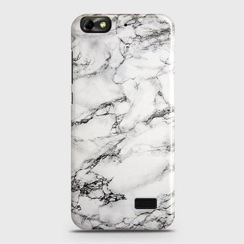 Huawei Honor 4C Cover - Matte Finish - Trendy Mysterious White Marble Printed Hard Case with Life Time Colors Guarantee