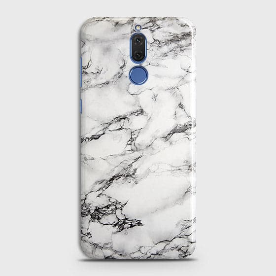 Huawei Mate 10 Lite Cover - Matte Finish - Trendy Mysterious White Marble Printed Hard Case with Life Time Colors Guarantee