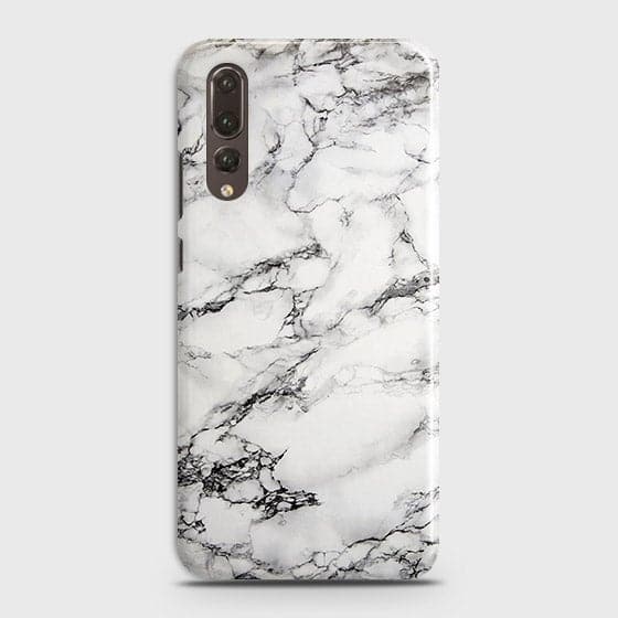 Huawei P20 Pro Cover - Matte Finish - Trendy Mysterious White Marble Printed Hard Case with Life Time Colors Guarantee