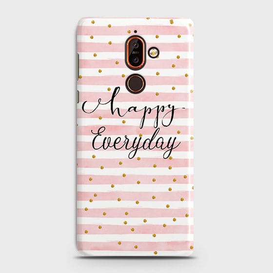 Nokia 7 Plus - Trendy Happy Everyday Printed Hard Case With Life Time Colors Guarantee