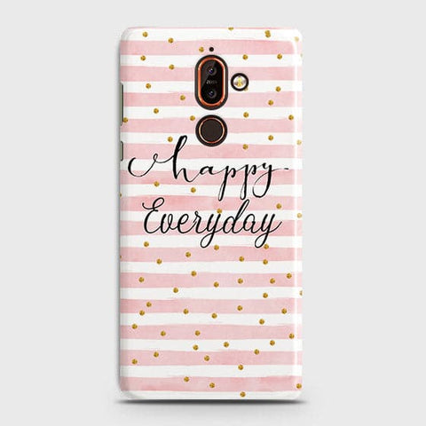 Nokia 7 Plus - Trendy Happy Everyday Printed Hard Case With Life Time Colors Guarantee