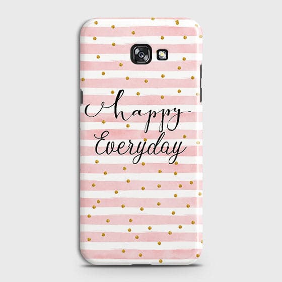 Samsung A3 2017 - Trendy Happy Everyday Printed Hard Case With Life Time Colors Guarantee ( Fast Delivery )