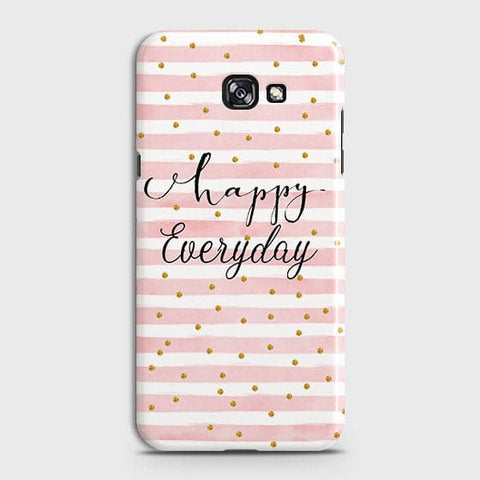 Samsung A3 2017 - Trendy Happy Everyday Printed Hard Case With Life Time Colors Guarantee ( Fast Delivery )