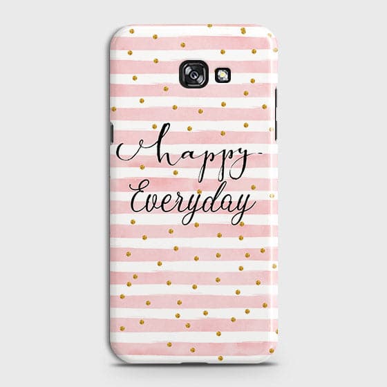 Samsung A7 2017 - Trendy Happy Everyday Printed Hard Case With Life Time Colors Guarantee
