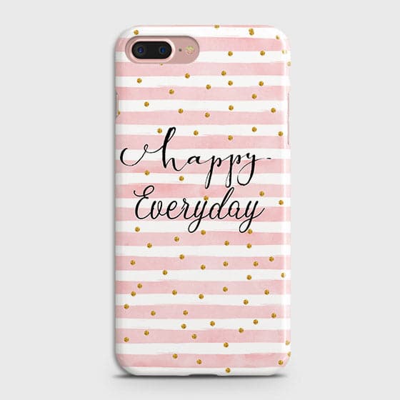 iPhone 7 Plus & iPhone 8 Plus - Trendy Happy Everyday Printed Hard Case With Life Time Colors Guarantee