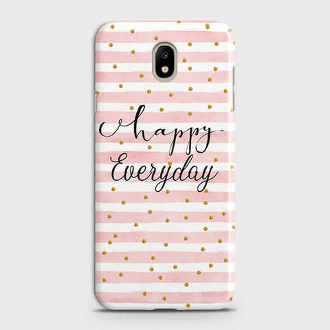 Samsung Galaxy J3 Pro - Trendy Happy Everyday Printed Hard Case With Life Time Colors Guarantee