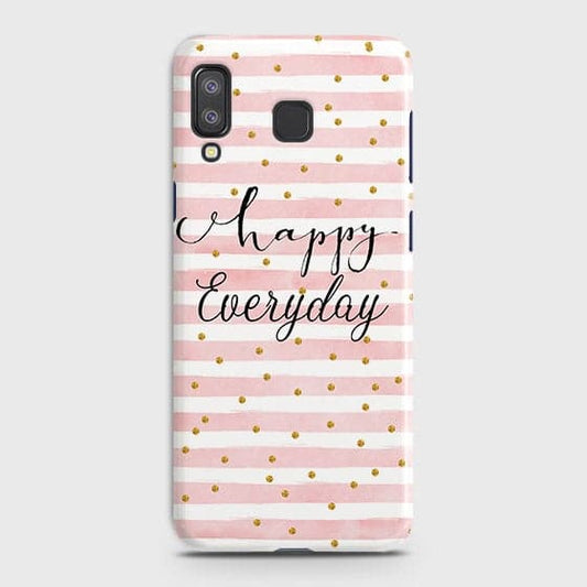 Samsung A8 Star - Trendy Happy Everyday Printed Hard Case With Life Time Colors Guarantee