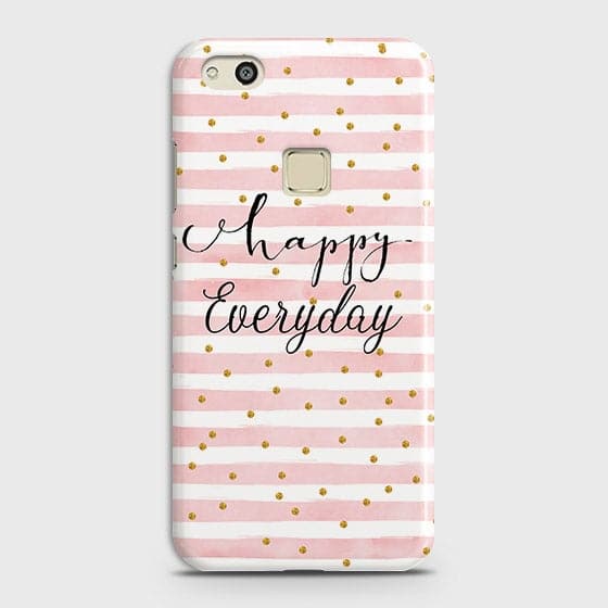 Huawei P10 Lite - Trendy Happy Everyday Printed Hard Case With Life Time Colors Guarantee
