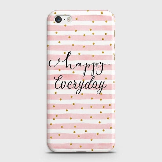 iPhone 5C - Trendy Happy Everyday Printed Hard Case With Life Time Colors Guarantee