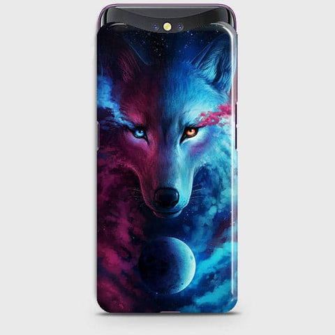Oppo Find X Cover - Infinity Wolf  Trendy Printed Hard Case With Life Time Guarantee
