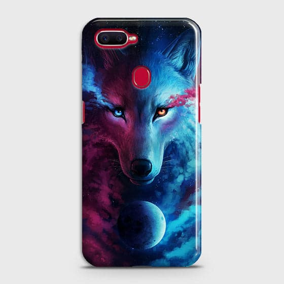 Oppo F9 Cover - Infinity Wolf  Trendy Printed Hard Case With Life Time Guarantee