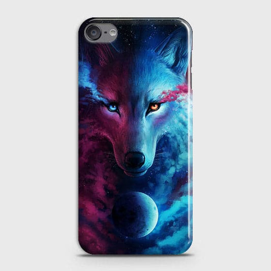 iPod Touch 6 Cover - Infinity Wolf  Trendy Printed Hard Case With Life Time Guarantee