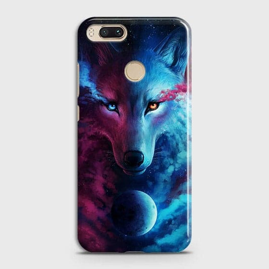Xiaomi Mi A1 Cover - Infinity Wolf  Trendy Printed Hard Case With Life Time Guarantee