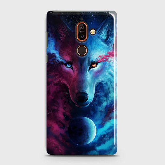 Nokia 7 Plus Cover - Infinity Wolf  Trendy Printed Hard Case With Life Time Guarantee b56