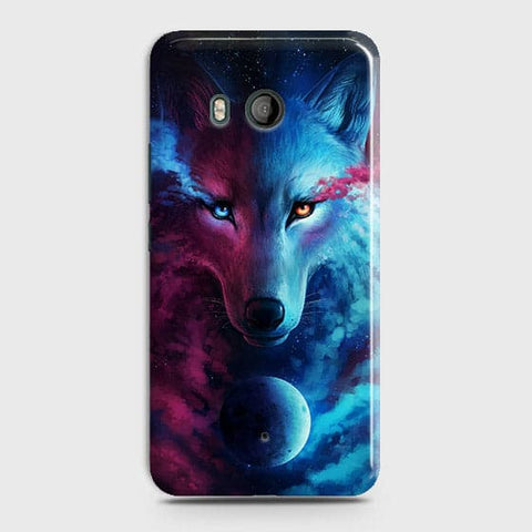 HTC U11 Cover - Infinity Wolf  Trendy Printed Hard Case With Life Time Guarantee