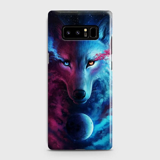 Samsung Galaxy Note 8 Cover - Infinity Wolf  Trendy Printed Hard Case With Life Time Guarantee ( Fast Delivery )
