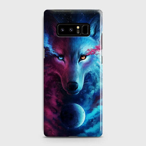 Samsung Galaxy Note 8 Cover - Infinity Wolf  Trendy Printed Hard Case With Life Time Guarantee ( Fast Delivery )