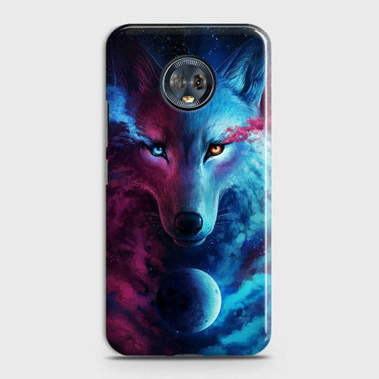 Motorola Moto G6 Plus Cover - Infinity Wolf  Trendy Printed Hard Case With Life Time Guarantee