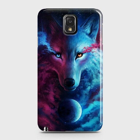 Samsung Galaxy Note 3 Cover - Infinity Wolf  Trendy Printed Hard Case With Life Time Guarantee