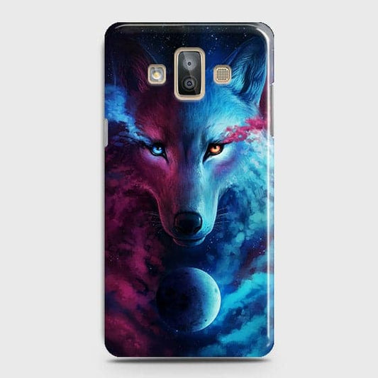 Samsung Galaxy J7 Duo Cover - Infinity Wolf  Trendy Printed Hard Case With Life Time Guarantee