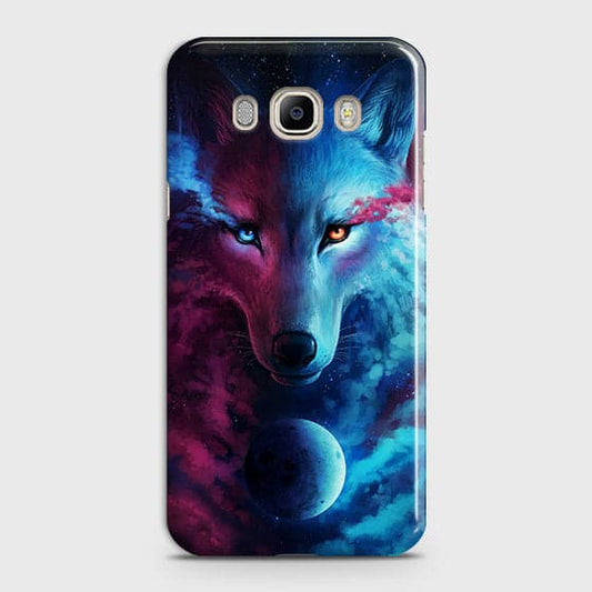 Samsung Galaxy J510 Cover - Infinity Wolf  Trendy Printed Hard Case With Life Time Guarantee