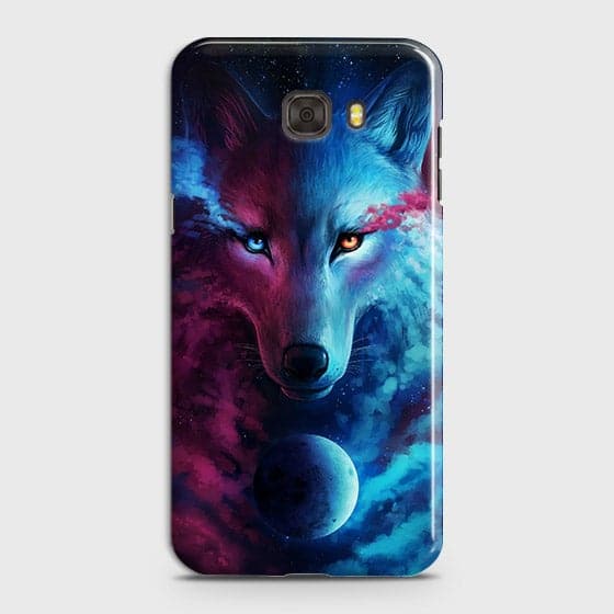 Samsung C9 Pro Cover - Infinity Wolf  Trendy Printed Hard Case With Life Time Guarantee