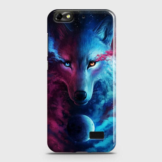 Huawei Honor 4C Cover - Infinity Wolf  Trendy Printed Hard Case With Life Time Guarantee