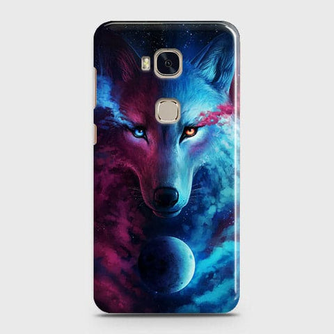 Huawei Honor 5X Cover - Infinity Wolf  Trendy Printed Hard Case With Life Time Guarantee