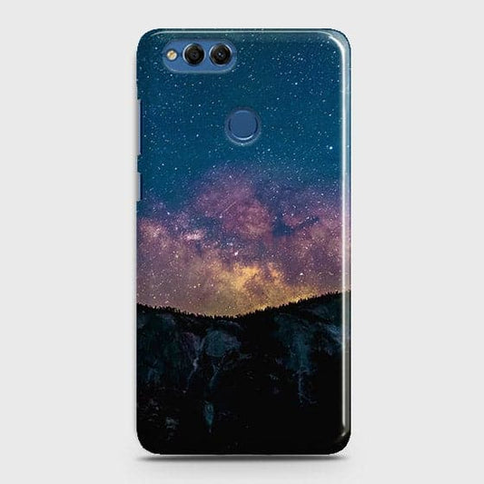 Huawei Honor 7X Cover - Matte Finish - Embrace, Dark  Trendy Printed Hard Case With Life Time Colour Guarantee