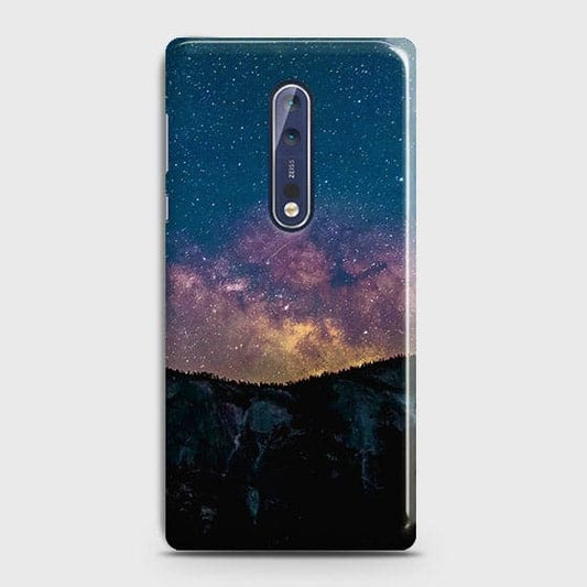 Nokia 8 Cover - Matte Finish - Embrace, Dark  Trendy Printed Hard Case With Life Time Colour Guarantee