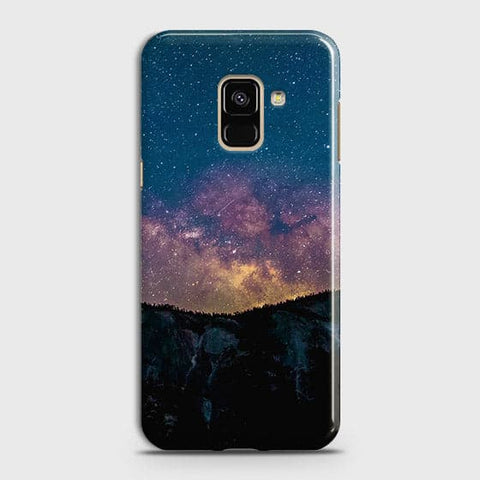 Samsung A8 2018 Cover - Matte Finish - Embrace, Dark  Trendy Printed Hard Case With Life Time Colour Guarantee ( Fast Delivery )